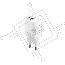 Сетевое зарядное устройство OLMIO Type-C+USB, 20W, 3A, QuickCharge3.0, PowerDelivery, белое