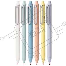 Ручка гелевая автоматическая Deli EG338-BL ассорти, d=0.5мм, синие чернила