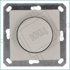 Светорегулятор Jasmart поворотно-нажимной (диммер) LED 30-400Вт 1gang 2way механизм тауп