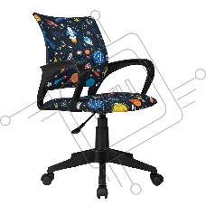 Кресло детское Бюрократ Burokids 1 мультиколор шаттл крестов. пластик