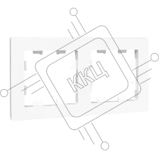 Эпика 2 - местная рамка, белая, пластик