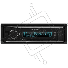 Автомагнитола Kenwood KMM-BT408, 1 DIN, Bluetooth, USB Type-A, AUX, съёмная панель