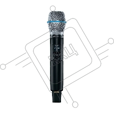 Цифровой ручной передатчик SLXD2 SHURE SLXD2/B87A=-H56 диапазон 518-562 МГц, конденсаторный суперкардиоидный капсюль Beta 87A, цвет чёрный