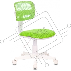 Кресло детское Бюрократ CH-W299/SD/TW-18 TW-03A TW-18 салатовый спинка сетка (пластик белый)