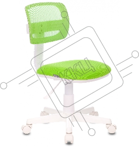 Кресло детское Бюрократ CH-W299/SD/TW-18 спинка сетка салатовый TW-03A TW-18 (пластик белый)