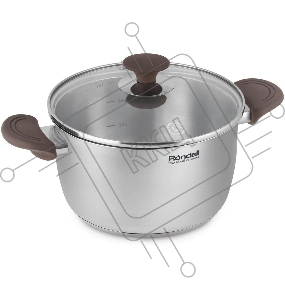 Кастрюля Rondell Coffee Bean RDS-1645, 5.7л, 24см, без крышки, стальной