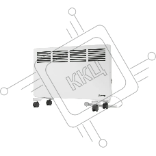 Конвектор MTX КМ-1500.2 белый, 1500 Вт, 20 м2, термостат