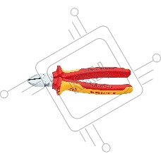 Бокорезы KNIPEX 7006180 1000V 180 мм диагональные, ручки изолированные, с двухцв многокомп чехлами