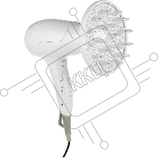 Фен Braun BRHD385E 2000Вт белый