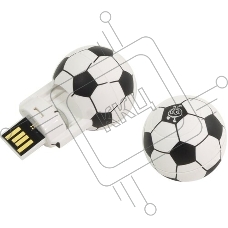 Флешка USB Smartbuy Wild series Футбольный Мяч (SB16GbFB), 16Gb, USB 2.0, R/W 15/5, белый/черный