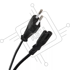 Кабель для аудио-видео техники IEC-320-C7--розетка 220V, 2-pin, 1,8м , медь, VCOM
