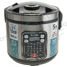 Мультиварка DELTA DL-6528 черная: 900 Вт,5л, 31 ПРОГРАММА (4)
