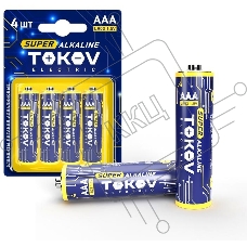 Элемент питания алкалиновый LR3/AAA (блист.4шт) TOKOV ELECTRIC TKE-ALS-LR3/B4