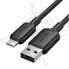 Кабель Vention USB 2.0 AM/Lightning 8M для iPad/iPhone 2.4A Черный