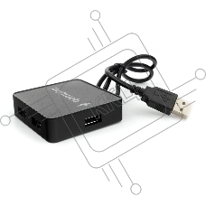 Концентратор USB 2.0 Gembird UHB-242, 4 порта, блистер, черный