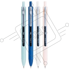 Ручка гелевая автоматическая Deli Linfini EG86-BL ассорти/ассорти, синие чернила, блистер с европодвесом, линия 0.5мм