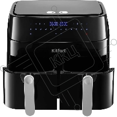 Аэрогриль Kitfort КТ-2250 черный, 1750 Вт, 9 л, сенсор, 12 программ