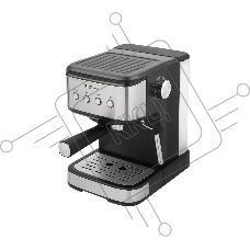 Кофеварка рожковая ENERGY EN-264R (108170) стальной/черный, исп. кофе - молотый, 1.5 л, 1100 Вт, 20 бар