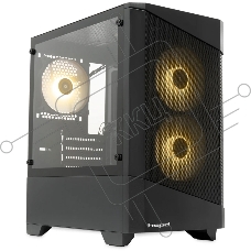 Компьютерный корпус HSPD M330, Mesh Mini-tower, черный, TG, 0.6 SPCC, 3x120mm ARGB mATX, mITX 175/330/160mm 2x2.5