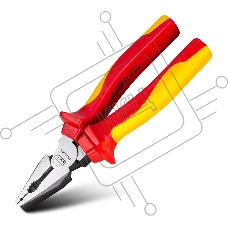 Диэлектрические комбинированные плоскогубцы Deli DL512006 160мм, сталь Cr-V, сертификат VDE для работ под напряжением до 1000 В