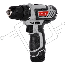 Аккумуляторная дрель-шуруповерт ИНТЕРСКОЛ ДА-10/12ЭР 28 ПРОМО, 12В, 1400 об/мин, с 1 АКБ 2 Ач и ЗУ