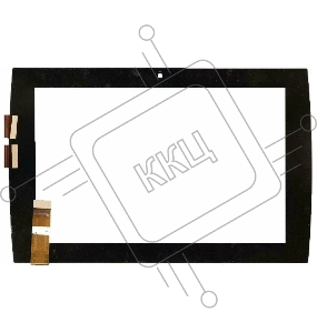 Сенсорное стекло (тачскрин) для Asus Eee Pad Slider SL101, черное с рамкой