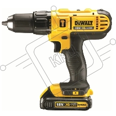Дрель-шуруповерт DeWalt DCD776S2-ZA, Аккумуляторная, 18В, 2 АКБ, Ударная, Кейс