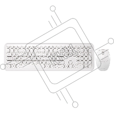 Комплект клавиатура+мышь Smartbuy (SBC-666395AG-W) 666395 белый