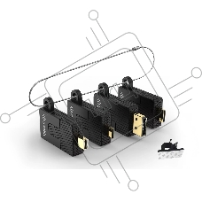 Кольцо Infobit iCable AR11 с переходниками: DP, Mini DP, Mini HDMI и USB C папа на HDMI мама, поддержка 4K30