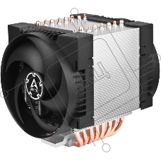 Вентилятор для процессора Arctic Freezer 4U-M Rev. 2 серебристый/черный, 120 мм, алюминий/медь, 2300 об/мин, 40 дБ, 4 pin, 350 Вт, 145 мм