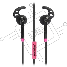 Универсальная мобильная гарнитура Smartbuy FIT, черный/розов (SBH-410)
