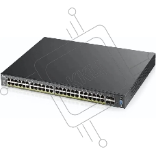 Коммутатор ZyXEL XGS2210-52HP, 48×1 Гбит/с + 4×10 Гбит/с SFP+, управляемый
