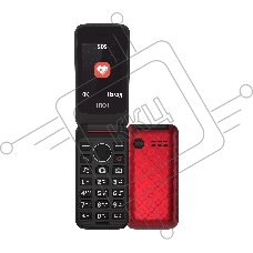 Мобильный телефон INOI 247B DC 32/32Mb красный