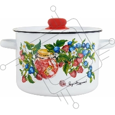 Кастрюля Appetite 1с15с/1 Конфитюр с крышкой, эмалированная сталь 1,5 л