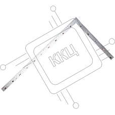 Угольник двусторонний цельнометаллический Deli DL7150  250х500мм, нержавеющая сталь