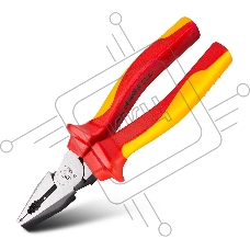 Диэлектрические комбинированные плоскогубцы Deli DL512007 180мм, сталь Cr-V, сертификат VDE для работ под напряжением до 1000 В