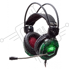 Наушники с микрофоном Oklick HS-L500G черный 2.2м мониторы оголовье
