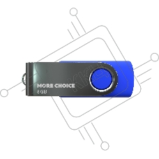 Флешка USB MORE CHOICE (4610196407529) MF8-4 USB 8 Gb 2.0 Blue