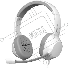 Наушники с микрофоном A4Tech Fstyler FH150U белый/серый 2м накладные USB оголовье (FH150U WHITE)