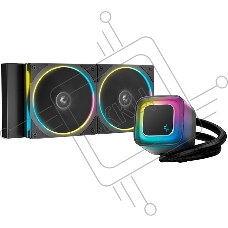 Система жидкостного охлаждения Deepcool LE240 PRO ARGb Soc-AM5/AM4/1200/1700/1851 черный 4-pin 28.2-33dB Al 280W 1347gr Ret (R-LE240PRO-BKAMMC-G-1)