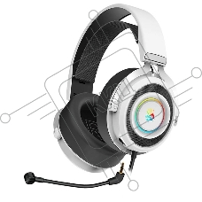 Гарнитура проводная с микрофоном A4Tech Bloody G535 белый/черный 2м мониторные USB оголовье (G535 (BLACK+WHITE) USB)