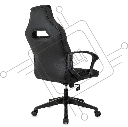 Кресло игровое Zombie 500 черный ткань/эко.кожа крестов. пластик