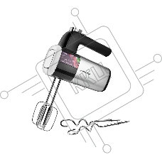 Миксер BRAYER, 800 Вт, 5 скор.реж, турбо,насад. венчики, насад для взбивания