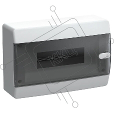 Корпус пластиковый IEK UNION Compact ЩРН-П-12 IP41 черная прозрачная дверь (UIC-KP12-N-12-41-K01)