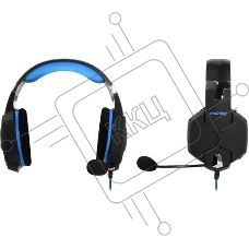 Гарнитура SmartBuy Rush Viper чёрный-синий, проводная, 3.5 мм