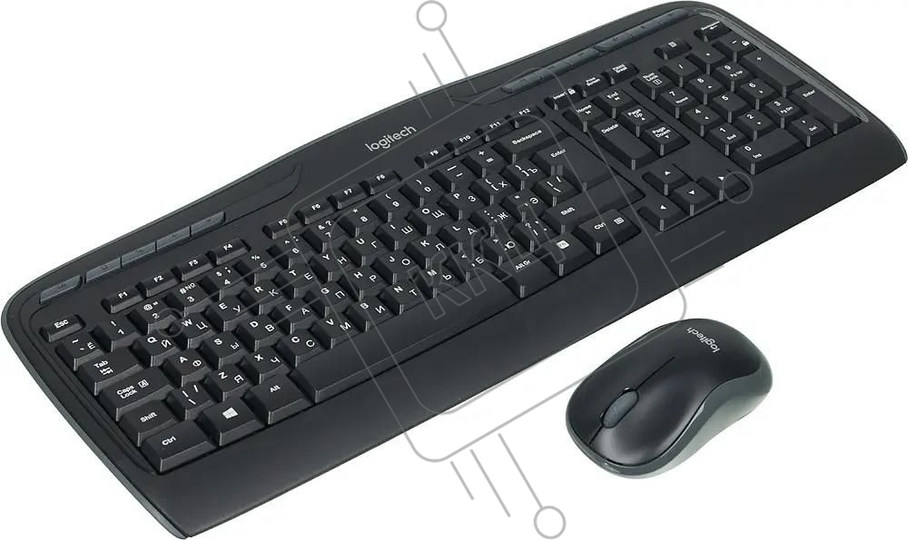 Комплект клавиатура + мышь Logitech MK330 клав:черный мышь:черный USB беспроводная Multimedia