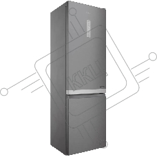 Холодильник Hotpoint HT 7201I MX O3 нержавеющая сталь двухкамерный 239/83 л морозилка снизу, No Frost