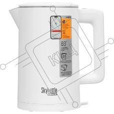 Чайник электрический Redmond SkyKettle KM231S 1.7л, 2200Вт, белый корпус: стекло