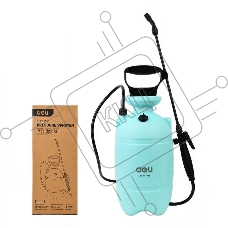 Опрыскиватель садовый помповый Deli DL581103B 3л, регулируемый разбрызгиватель, ремень для переноски