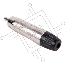 Разъем RCA FORCE CFA-055 папа, никелевый корпус